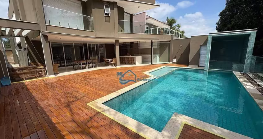 Casa com 6 dormitórios, 520 m² - venda por r$ 11.000.000,00 ou aluguel por r$ 45.000,00/mês - riviera módulo 5 - bertioga/sp