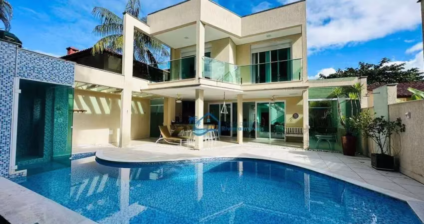 Casa com 5 dormitórios para alugar, 304 m² por r$ 5.500,00/mês - riviera módulo 18 - bertioga/sp