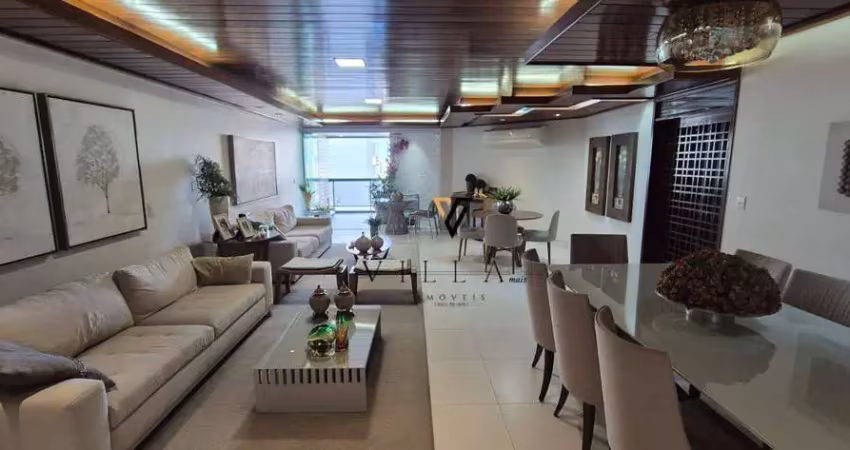 Apartamento extraordinário com 4 dormitórios, sala para 4 ambientes, cozinha e varanda à venda, 194 m² por r$ 1.200.000 - tambaú - joão pessoa/pb