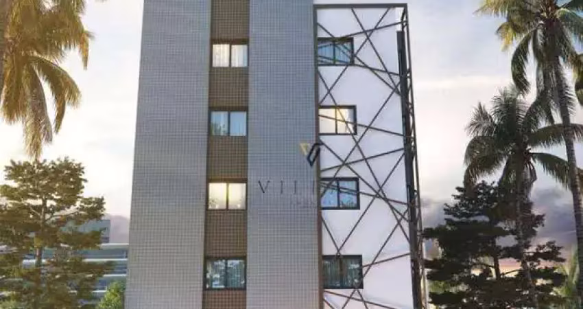 Flat com 1 dormitório, sala e cozinha integradas à venda, 24 m² por r$ 240.000 - intermares - cabedelo/pb