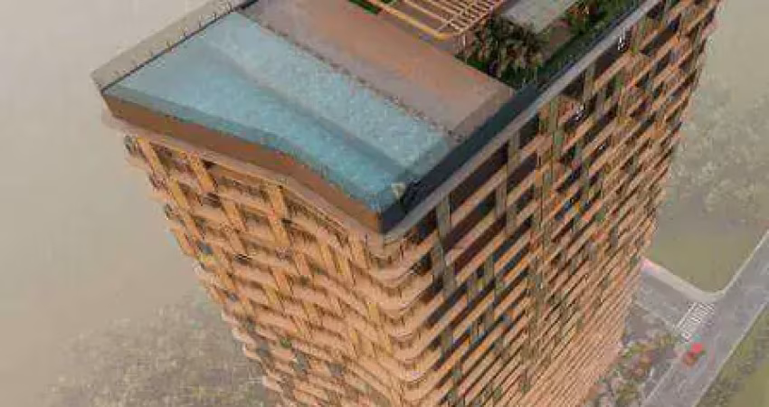 Flat com 1 dormitório, sala e cozinha integradas à venda, 37,04 m² por r$ 351.000,00 - manaíra - joão pessoa/pb