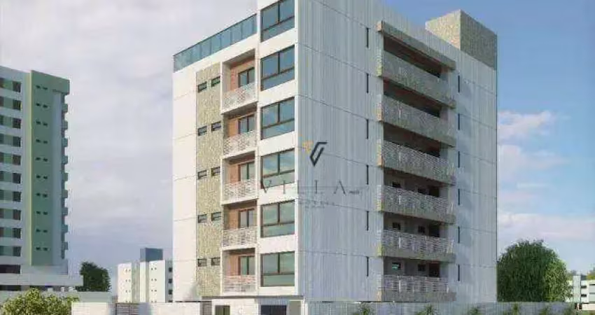 Flat com 1 dormitório, sala e cozinha estilo americana 36 m² - venda por r$ 350.000 ou aluguel por r$ 2.966/mês - intermares - cabedelo/pb