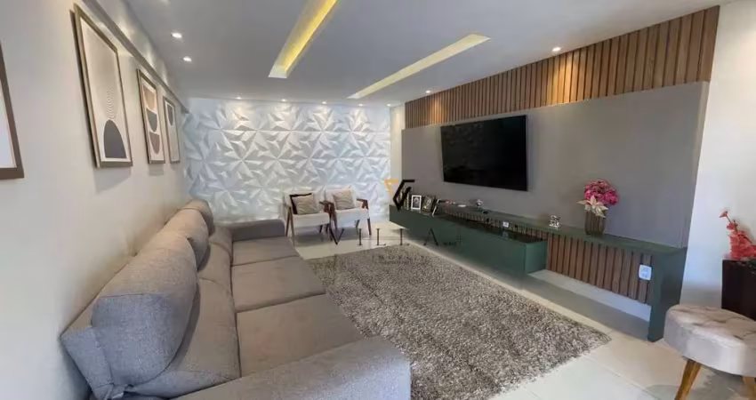 Apartamento com 3 dormitórios, sala ampla para 2 ambientes e varanda integrada à venda, 143 m² por r$ 850.000 - manaíra - joão pessoa/pb