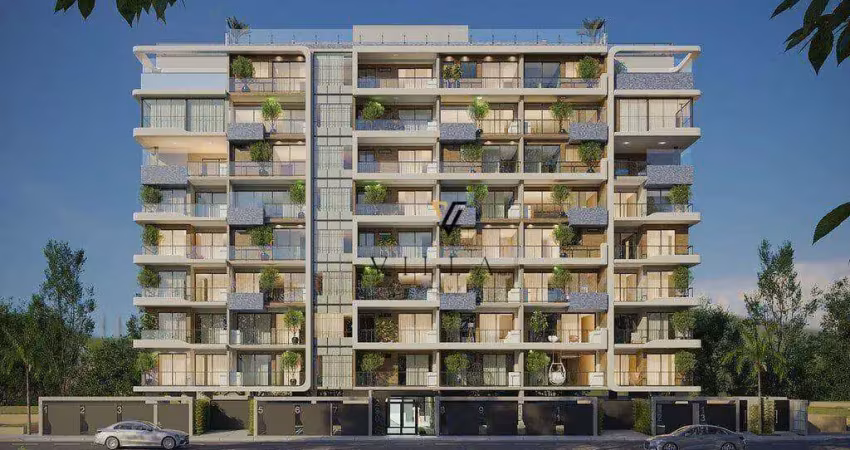 Apartamento com 2 dormitórios, sala para 2 ambientes, cozinha americana e varanda gourmet à venda, 73 m² por r$ 663.454 - camboinha - cabedelo/pb