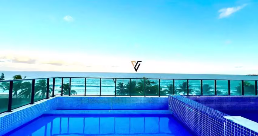 Apartamento semimobiliado com 3 dormitórios, sala para 2 ambientes, cozinha americana e varanda à venda por r$ 1.200.000 - intermares - cabedelo/pb