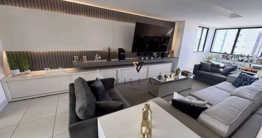 Apartamento belíssimo com 4 dormitórios, 3 salas amplas e coziinha à venda, 225 m² por r$ 1.150.000 - manaíra - joão pessoa/pb