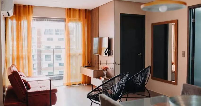 Apartamento a 100m da praia com 2 dormitórios, sala, cozinha e varanda à venda, 60 m² por r$ 750.000 - jardim oceania - joão pessoa/pb