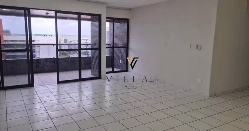Apartamento maravilhoso com 3 dormitórios, 2 salas, cozinha e 2 varandas à venda, 139 m² por r$ 850.000 - tambaú - joão pessoa/pb
