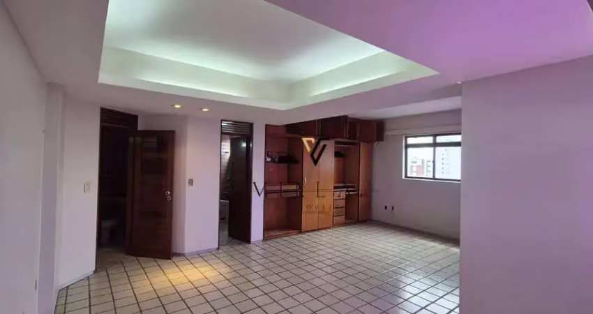 Apartamento amplo com 3 dormitórios, 2 sala, cozinha e 2 varandas à venda, 194 m² por r$ 1.100.000 - tambaú - joão pessoa/pb