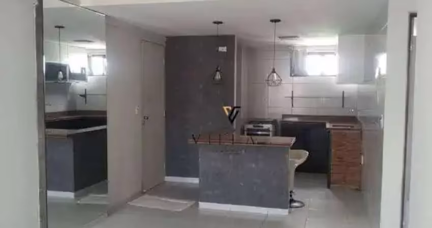 Apartamento com 2 dormitórios, sala, cozinha americana e varanda à venda, 65 m² por r$ 450.000,00 - brisamar - joão pessoa/pb