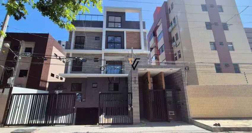 Cobertura espetacular com 2 dormitórios, sala, cozinha e jacuzzi na cobertura à venda, 99 m² por r$ 678.232 - bessa - joão pessoa/pb