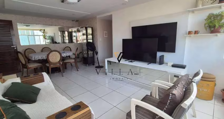 Apartamento com 3 dormitórios, sala para 2 ambientes com janelão e cozinha à venda, 110 m² por r$ 440.000 - cabo branco - joão pessoa/pb