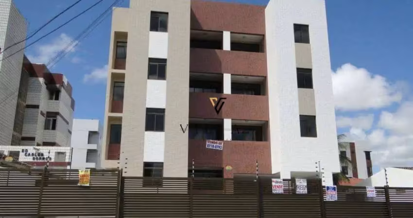 Apartamento com 2 dormitórios, 2 salas, cozinha e varanda à venda, 61 m² por r$ 277.900 - jardim cidade universitária - joão pessoa/pb