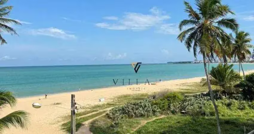 Apartamento  pé na areia com 2 dormitórios, sala e cozinha americanaà venda, 64 m² por r$ 1.000.000 - jardim oceania - joão pessoa/pb
