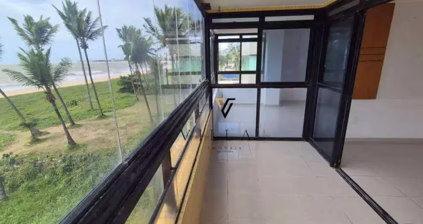 Apartamento à beira mar com 3 dormitórios, sala par 3 ambientes, cozinha e varanda à venda, 190 m² por r$ 1.800.000 - jardim oceania - joão pessoa/pb