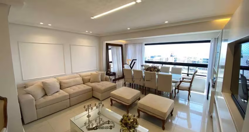 Apartamento luxuoso com 4 dormitórios, 3 salas, cozinha ampla e varanda à venda, 186 m² por r$ 1.700.000 - jardim oceania - joão pessoa/pb
