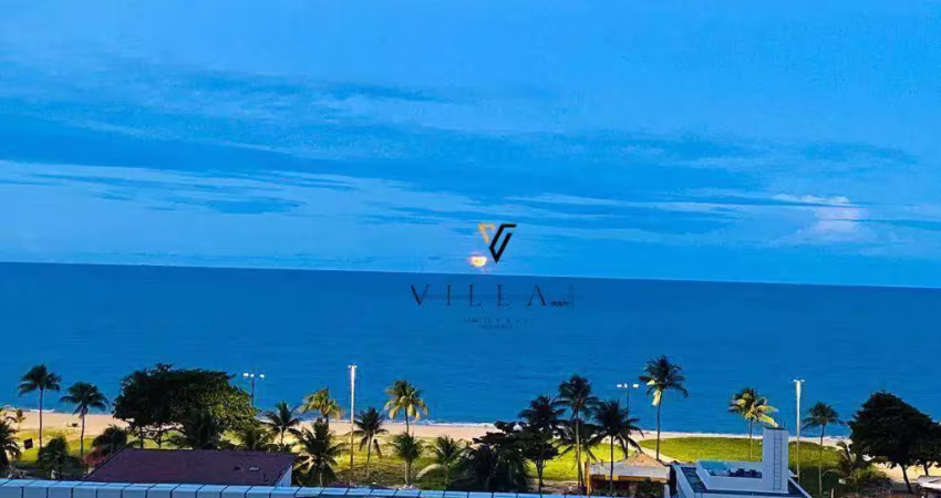 Cobertura duplex a 50m do mar com 3 dormitórios, 3 salas, cozinha e varanda à venda, 310 m² por r$ 1.900.000 - cabo branco - joão pessoa/pb