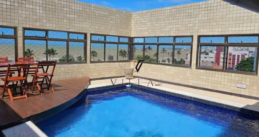 Cobertura linear com 4 dormitórios, sala para 2 ambientes, cozinha e área privativa à venda, 355 m² por r$ 1.695.000 - jardim oceania - joão pessoa/pb