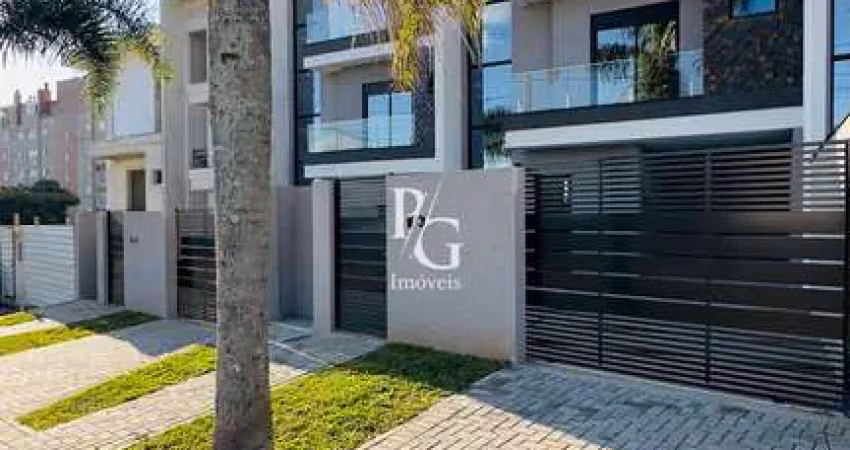Sobrado com 155m²  3 suítes e terraço com vista livre no centro de pinhais/pr