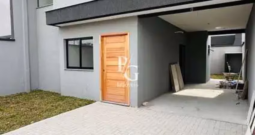 Sobrado em pinhais com 128m - 3 dorm. sendo 1 suíte - espaço gourmet com churrasqueira - vaga de garagem coberta