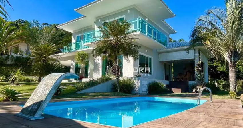 Casa alto padrão com 4 dormitórios à venda, 278 m² por r$ 1.550.000 - condomínio pedra verde - maricá/rj