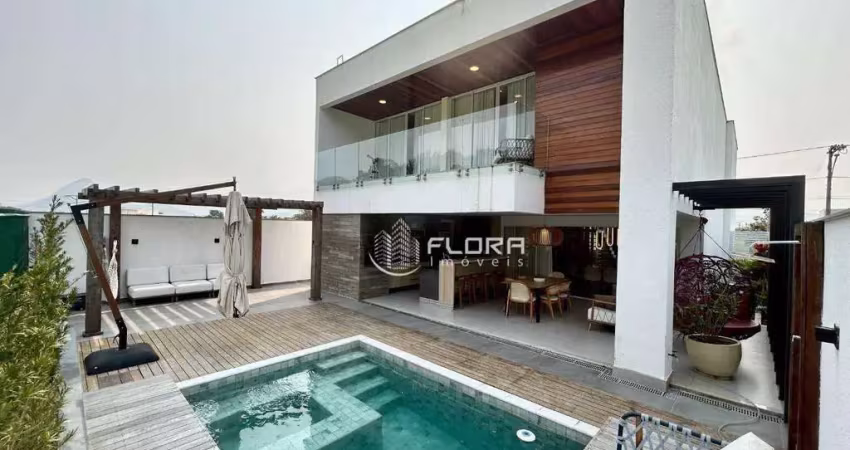 Casa alto padrão com 4 dormitórios à venda, 310 m² por r$ 2.150.000 - alphaville - maricá/rj