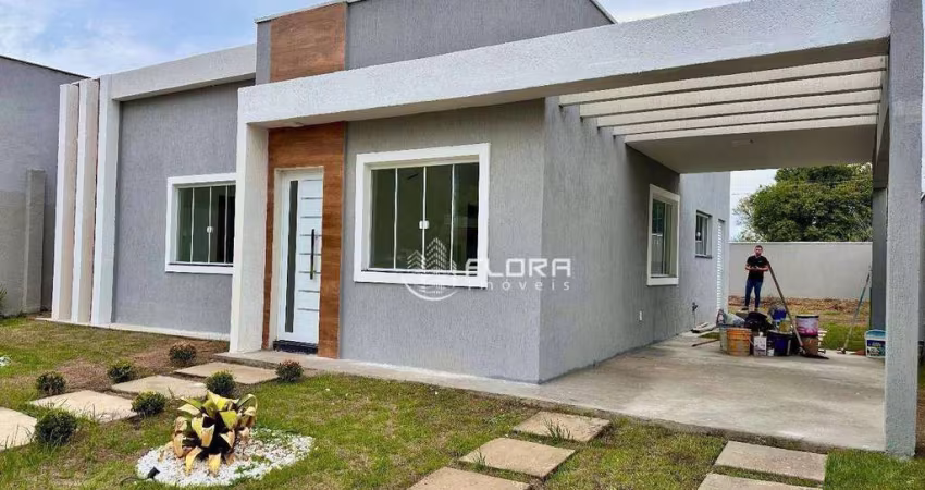 Casa com 3 dormitórios à venda, 91 m² por R$ 449.000 - Ubatiba - Maricá/RJ