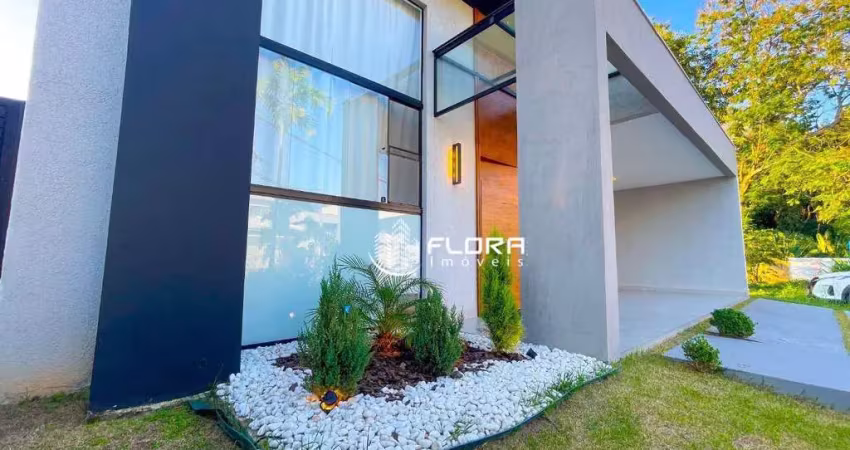 Casa linear, com piscina, área gourmet, semi-mobiliada, com 160 m²,  à venda por r$ 925.000,00 – itaipuaçu, maricá/rj