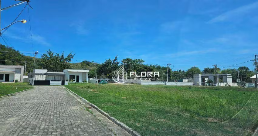 Terreno linear, no condomínio vitória dos anjos, com 240 m², à venda por r$ 90.000,00 , pindobas , maricá - rj