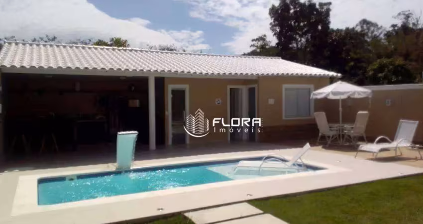 Casa duplex, com 4 quartos, sendo 1 suíte, edícula, piscina, área gourmet e sauna, com 240 m², à venda por r$ 1.190.000 -  maricá/rj