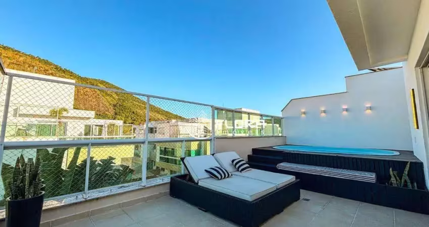 Cobertura com 3 dormitórios à venda, 196 m² por r$ 1.450.000 - itaipu - niterói/rj
