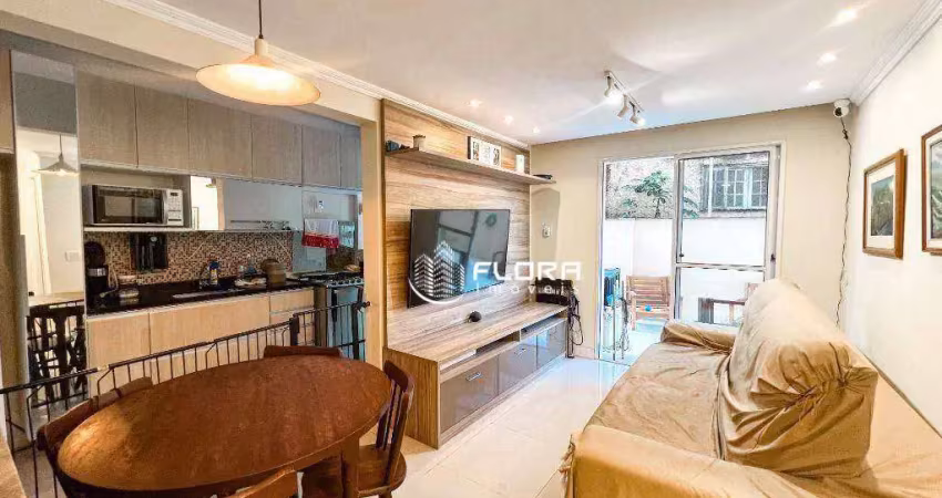 Apartamento com 2 dormitórios à venda, 68 m² por r$ 380.000 - maceió - niterói/rj