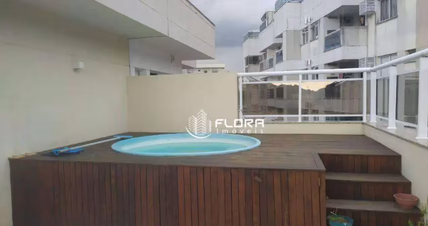 Cobertura duplex com 3 dormitórios à venda, 169 m² por r$ 980.000 - santa rosa - niterói/rj