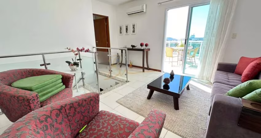 Cobertura para venda em cabo frio, centro, 3 dormitórios, 3 suítes, 4 banheiros, 1 vaga