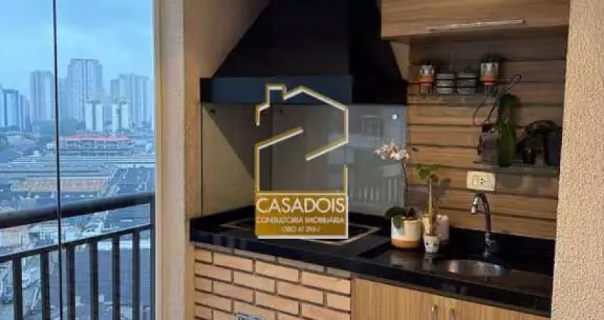 Apartamento com 3 dormitórios, varanda gourmet e 2 vagas à venda no ipiranga