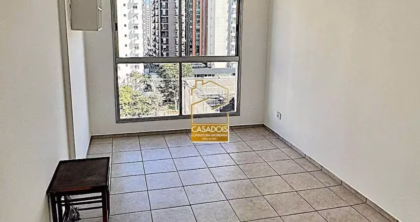Apartamento para locação ou venda com 1 quarto e 1 vaga em moema - sp, próximo à av. ibirapuera, entre as estações moema e eucaliptos.