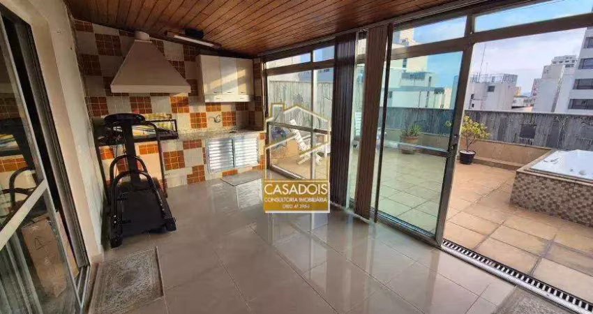 Cobertura duplex a venda com 217m2, 3 quartos e 2 vagas na vila mariana - sp, próximo do metrô vila mariana e do vila das frutas