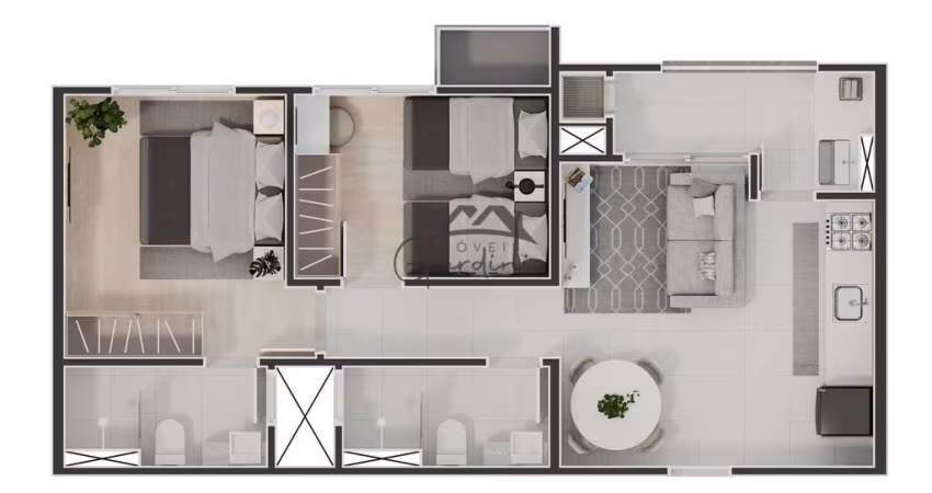 Apartamento com 2 quartos à venda na Avenida Mário Uriarte, 926, Cordeiros, Itajaí