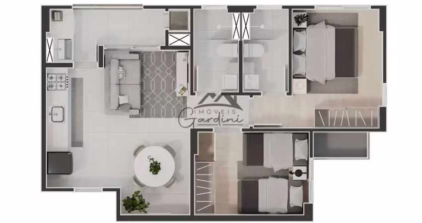 Apartamento com 2 quartos à venda na Avenida Mário Uriarte, 926, Cordeiros, Itajaí