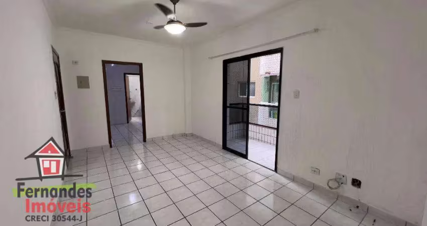 Apartamento com 1 dormitório e elevador,  para alugar, definitivo pacote 55 m² por R$ 2.200/mês - Boqueirão - Praia Grande/SP