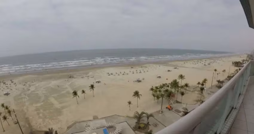 Apartamento pronto frente mar com 3 dormitórios à venda, 123 m² por r$1.158.000  guilhermina  praia grande sp