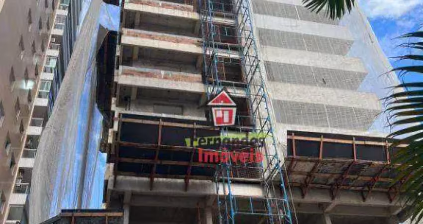 Apartamento em construção  com 2 dormitórios à venda, 74 m² por r$ 567.000 - canto do forte - praia grande/sp