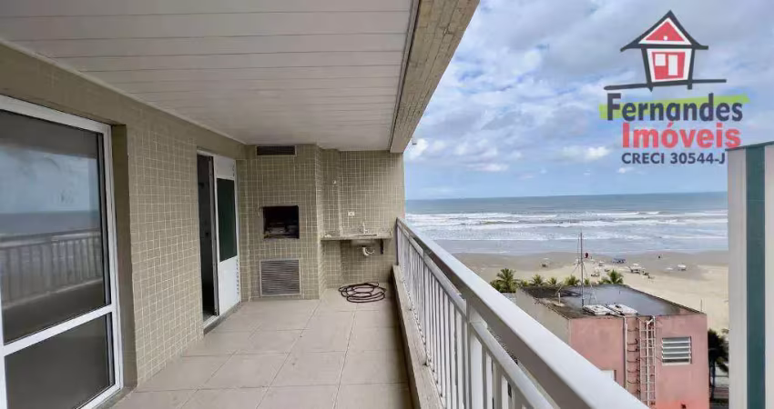 Apartamento alto padrão vista lateral mar  com 3 dormitórios para venda, 123 m² por r$ 1.200.000 - aviação - praia grande/sp