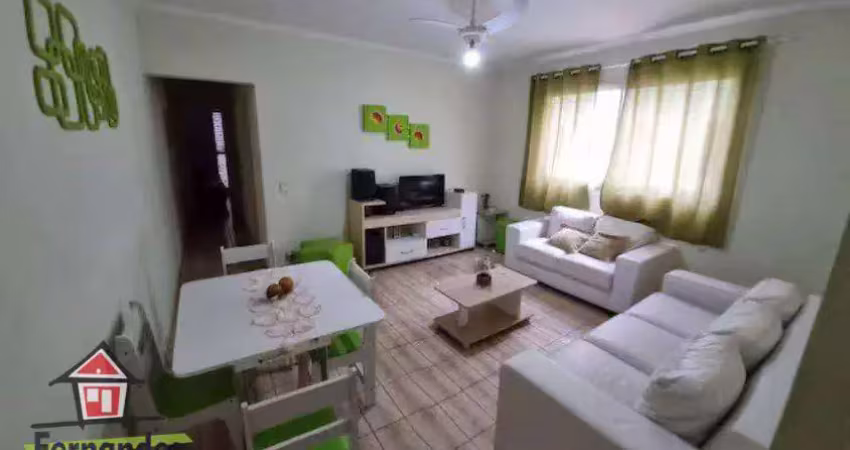 Apartamento mobiliado com 2 dormitórios à venda, 77 m² por r$ 265.000 - enseada - guarujá/sp
