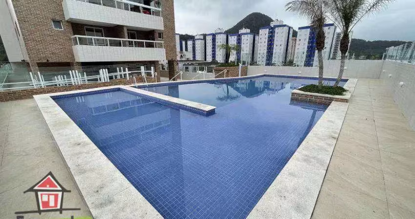 Apartamento novo semi mobiliado com 2 dormitórios à venda, 64 m² - canto do forte ao lado do pão de açúcar, - praia grande/sp