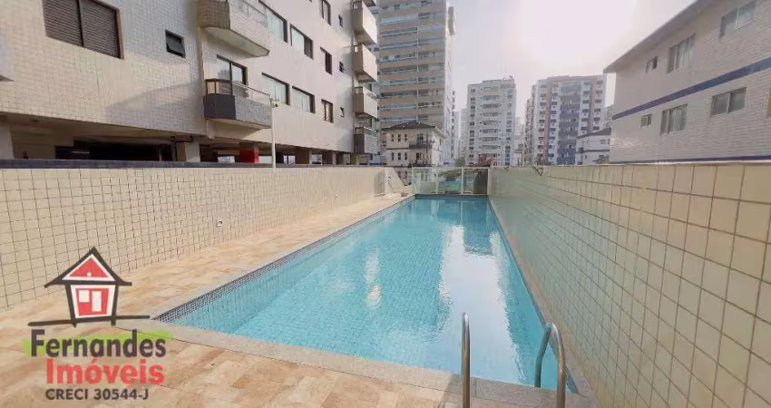 Apartamento amplo frente rua com 2 dormitórios sendo 1 suíte , 250 metros da praia à venda, 102 m² por r$ 480.000  tupi  praia grande sp