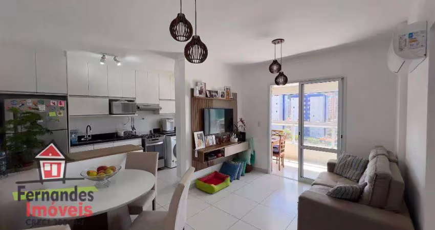 Apartamento mobiliado e decorado com 2 quartos  à venda no canto do forte, 66 m² por r$ 550.000  - praia grande/sp