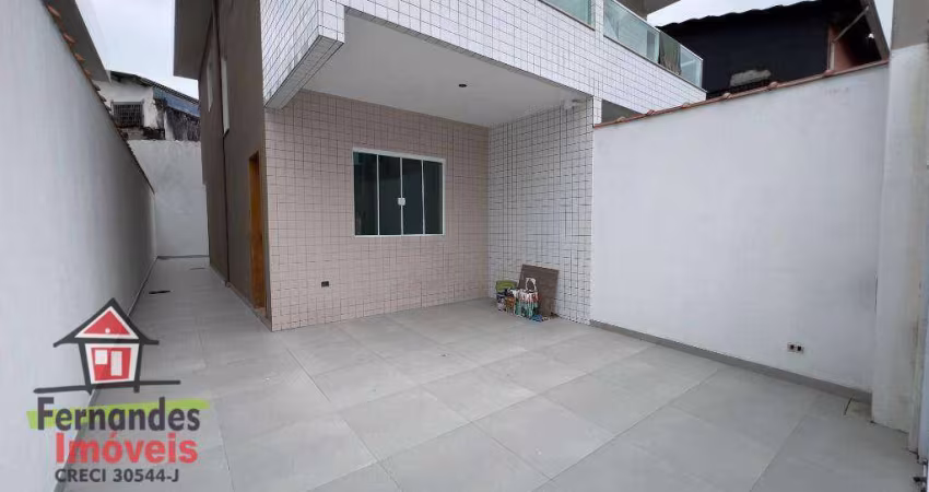 Sobrado novo individual  com 2 suítes à venda, 79 m² por R$ 490.000,00  Tude Bastos (Sítio do Campo) Praia Grande SP