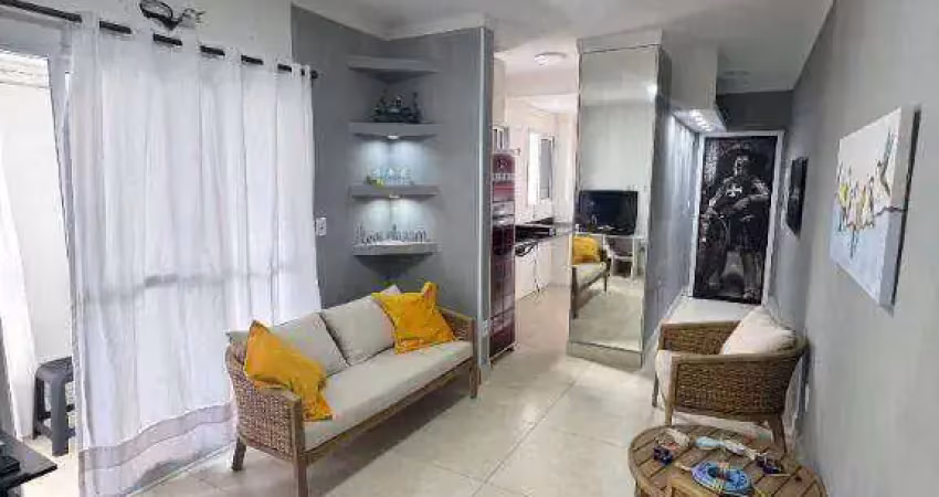 Apartamento com 1 dormitório à venda, 53 m² por r$ 400.000,00 - vila guilhermina - praia grande/sp