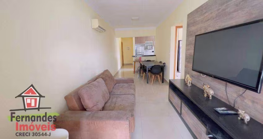 Apartamento com 2 dormitórios para alugar, 85 m² por R$ 3.900,00/mês - Canto do Forte - Praia Grande/SP